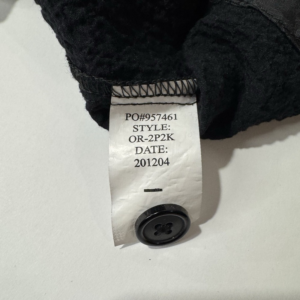 Orvis Women's Black Textured Safari/utility Jacket. Lightweight Size L Crinkle - Picture 7 of 9